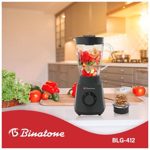 Binatone Blender BLG-412 - 300 W - 1.5 L - Gris- Garantie 24 Mois