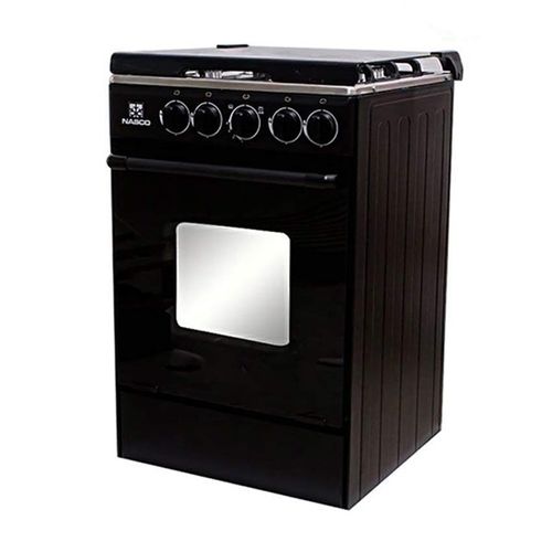 Nasco Gaziniere GAZ_SNIPER60-B - 4 Feux - 60X60 - Couverture Vitre - Sans Allumage Automatique - 12 Mois De Garantie