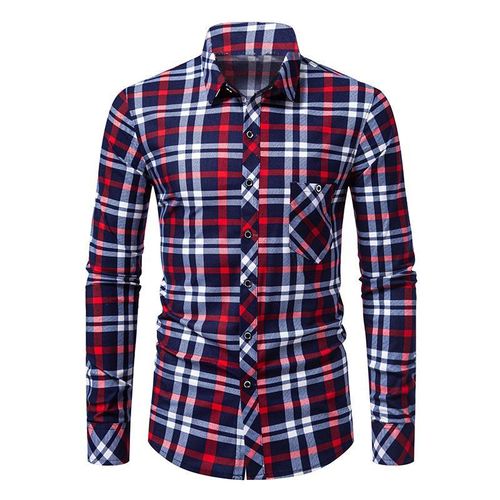 Chemise Homme à Manches Longues, Chemise Décontractée Business à Boutons