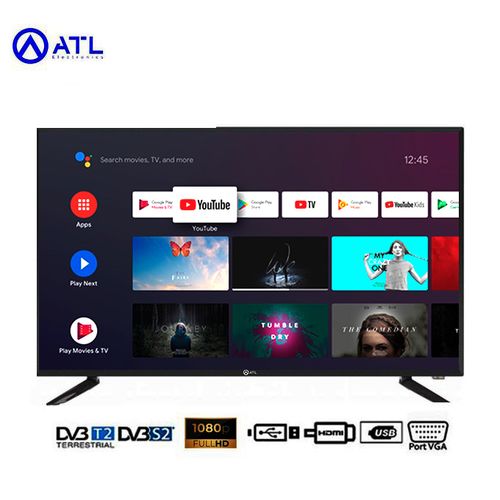 ATL Smart TV 43" Android - Full HD /LED + support mural offert - ATL-43V7S - Android 12 - Noir - Garantie 12 Mois
